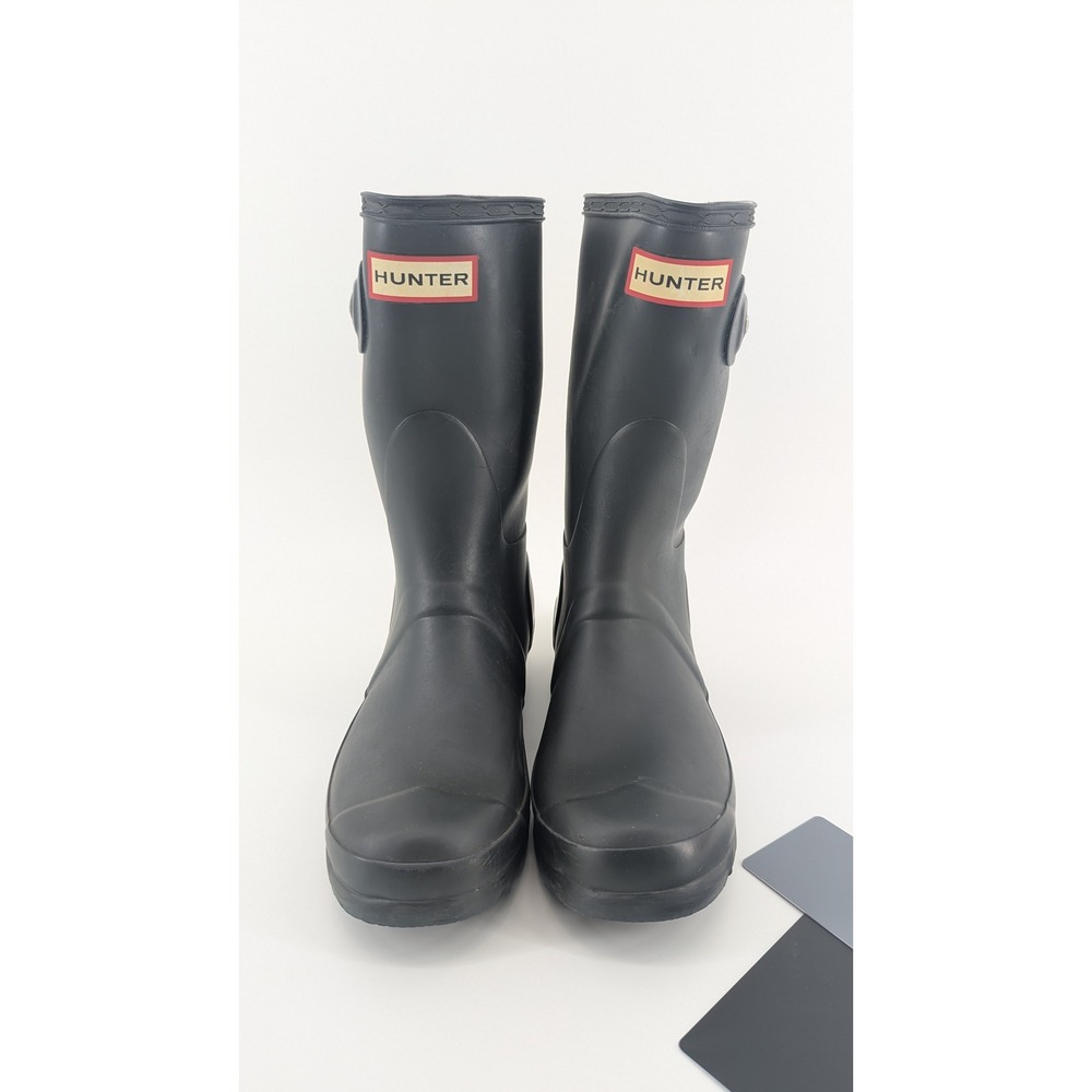 Hunter Women Original Short Matte Black Rain Boots WFS1000RMA Size US 6